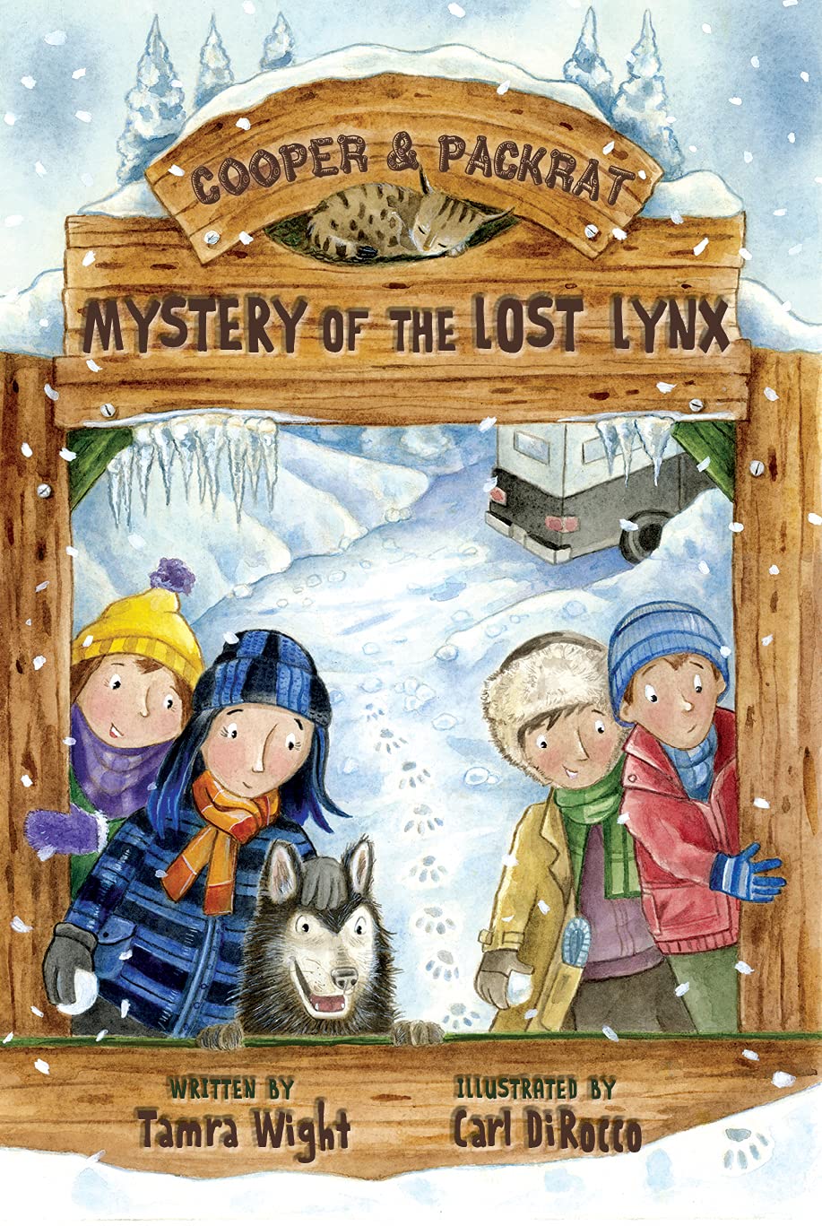 A book cover for Mystery of the Lost Lynx